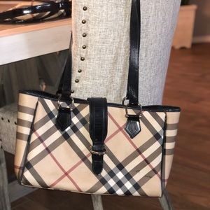 Burberry diaper bag or large tote